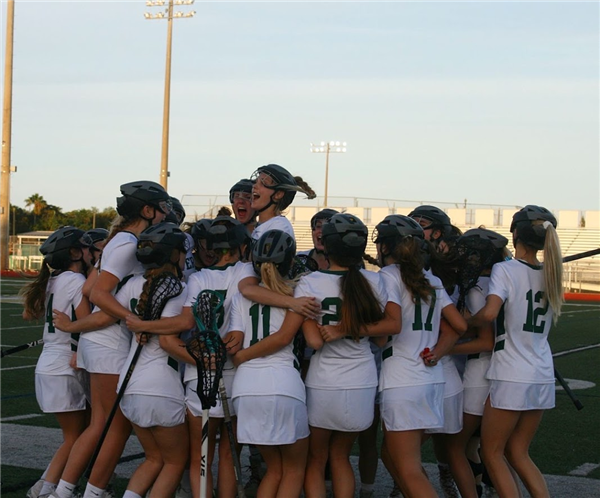 Girls Lacrosse Team after game